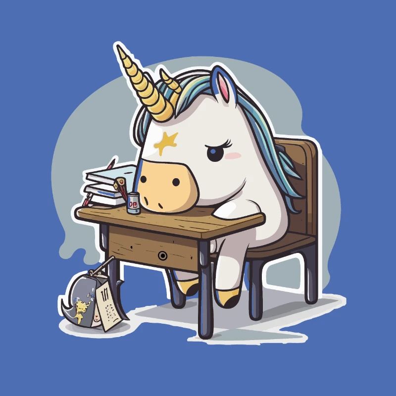 Einhorn-Studentin