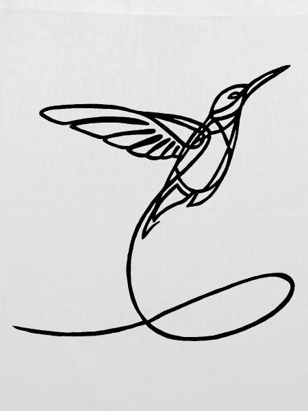Schwarzer seltsamer Vogel