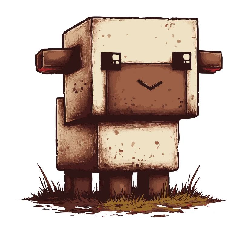 Pixel Schaf Retro Look