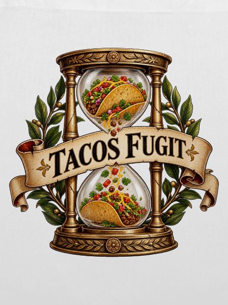 Tacos Fugit Sanduhrwappen