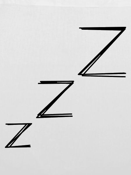 Zzz handgezeichnet