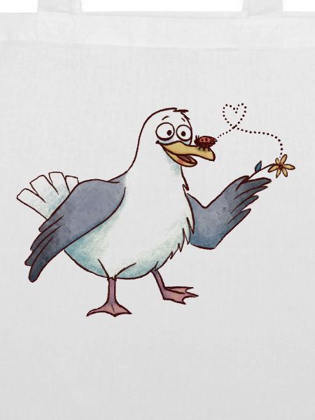 Möwe und Marienkäfer