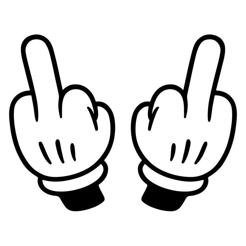 Mittelfinger Hand Comic