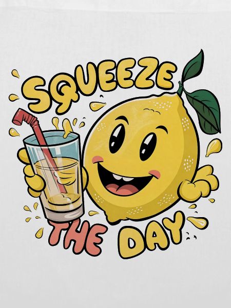 Squeeze The Day Zitrone Karikatur