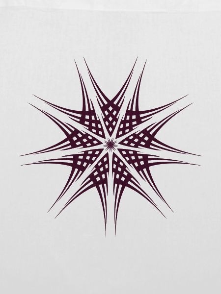 Geometrischer Sternstrahl-Muster