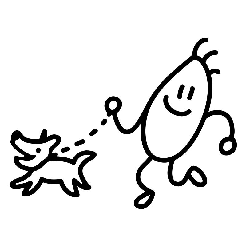 Go for a walk - run - line
