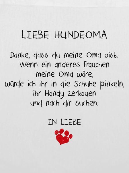 Liebe Hundeoma