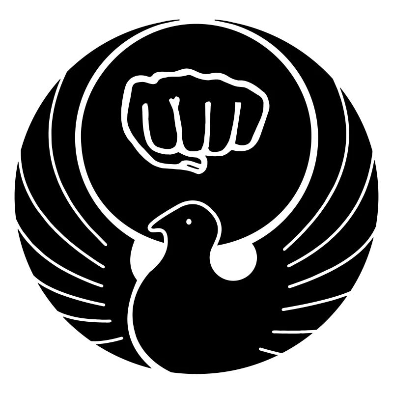 Wado-Taube mit Karate-Faust