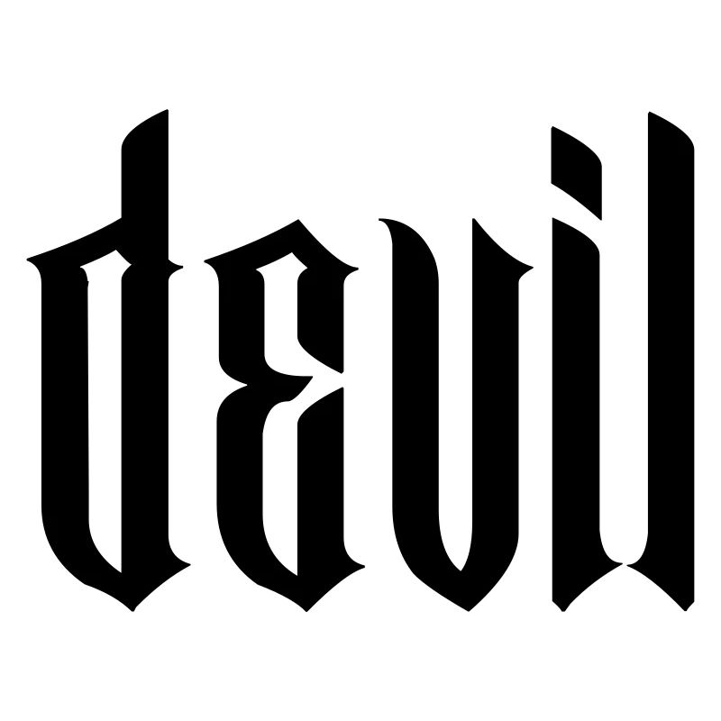 devil modern type