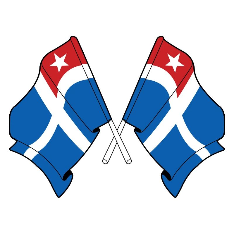 Deux drapeaux de l’île de Crète
