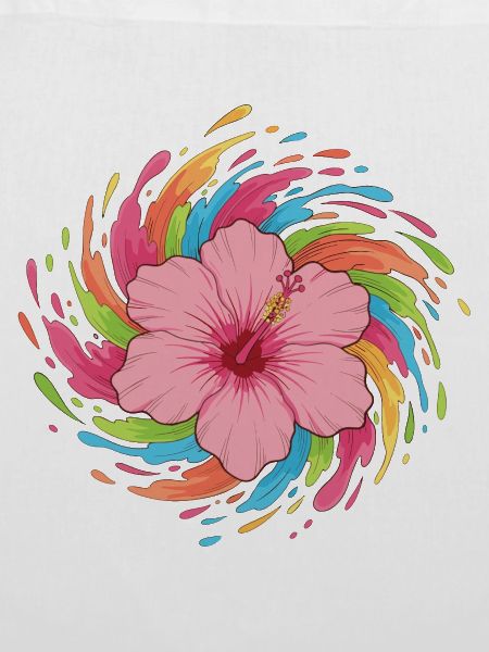 Hibiskus Farbwirbel