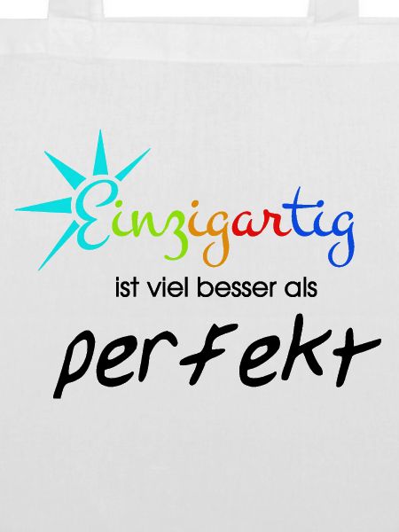 besonders perfekt Spruch