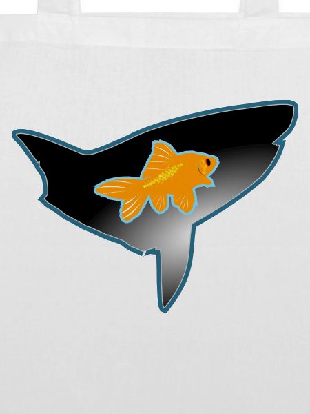 Goldfisch und Hai