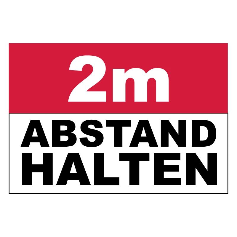 2m Abstand halten