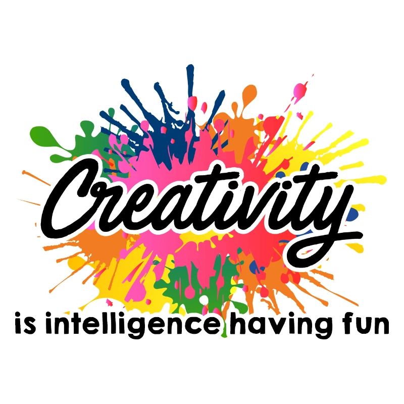 Creativity Is Intelligence Having Fun Artwork Arti