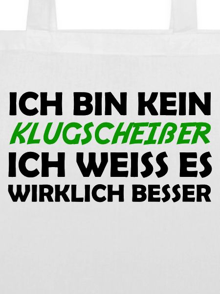 Bin kein klugscheißer
