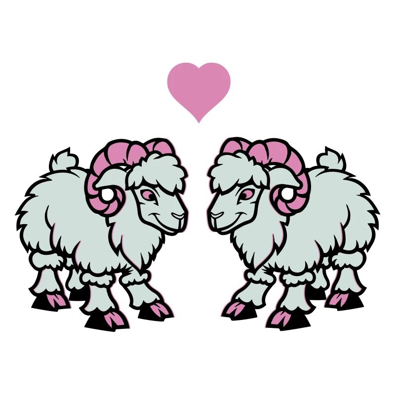 schaf comic widder love