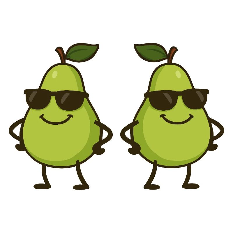 Poire Bande Dessinée Cool 2