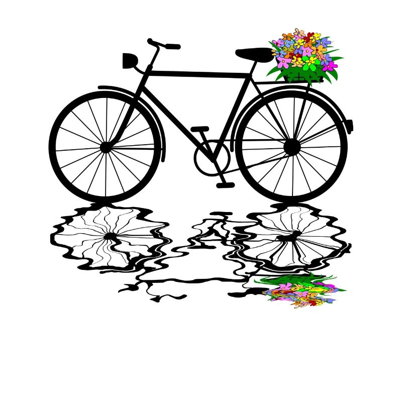 fahrrad blumen radfahrer