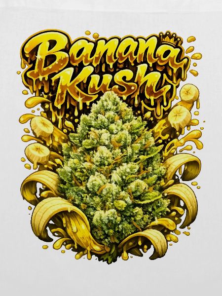 Banana Kush Graffiti-Kunstdruck