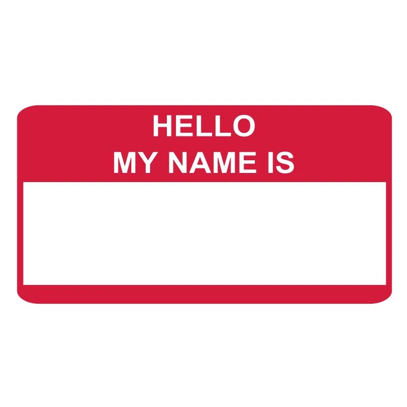 HELLO MY NAME IS Geschenkidee