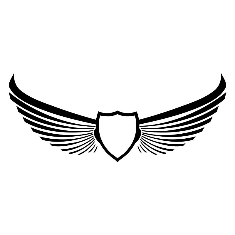 Våbenskjold emblem vinger vinger 1c.