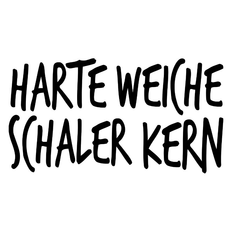 Harte Weiche Schaler Kern