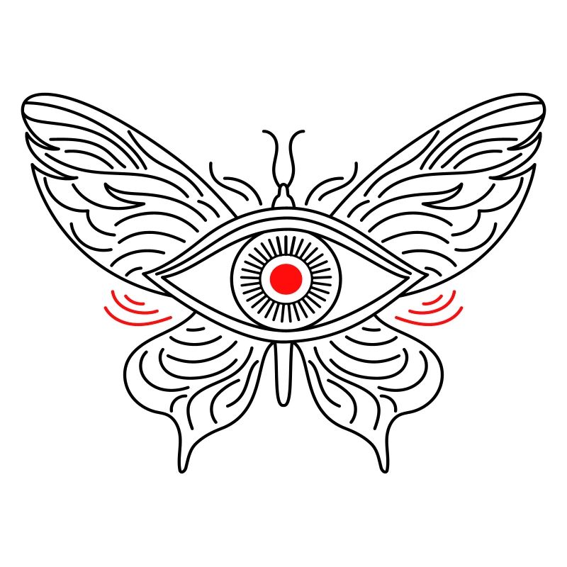 Papillon avec un œil