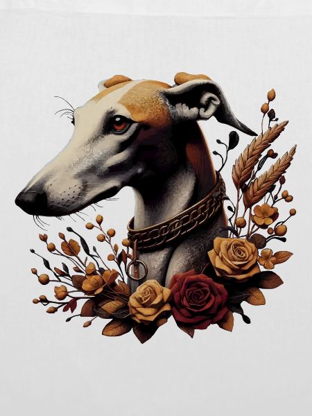 Greyhoundkopf Herbstrosenkranz