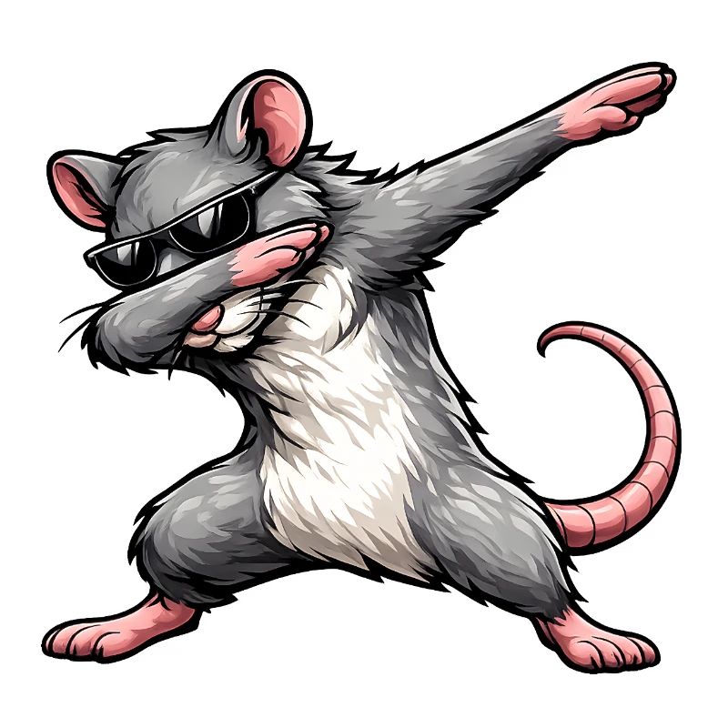 Dabbing Ratte