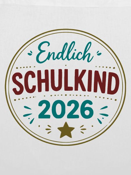 Endlich Schulkind 2026 Badge
