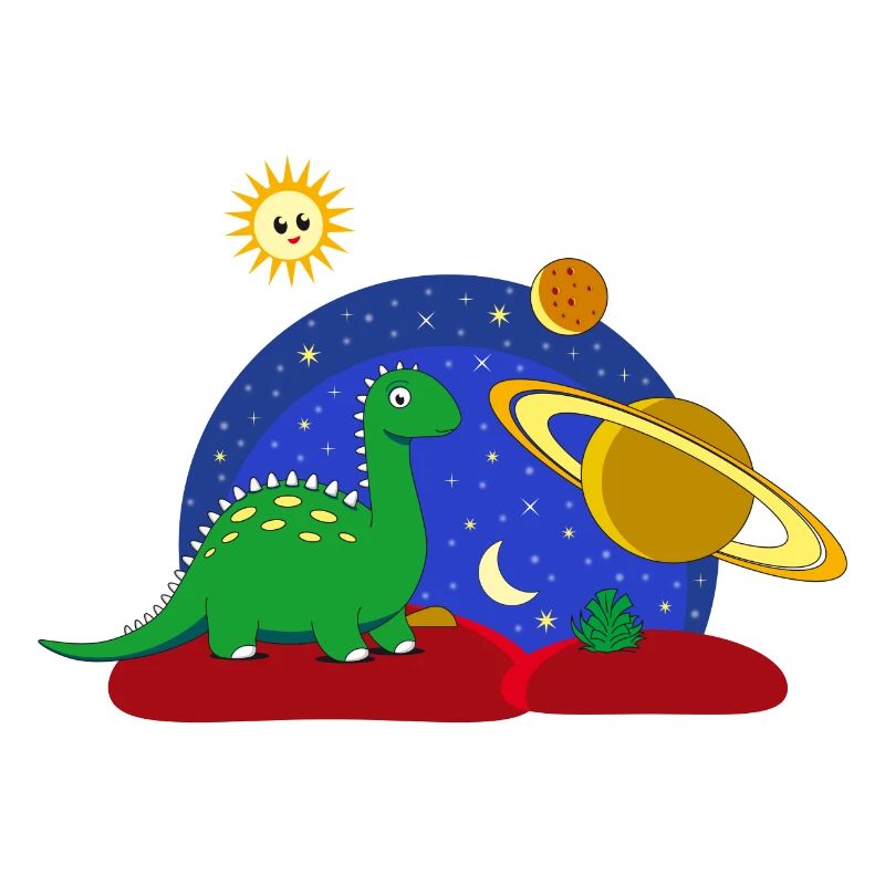 Space Space Dinosaur lune de Saturne Planète