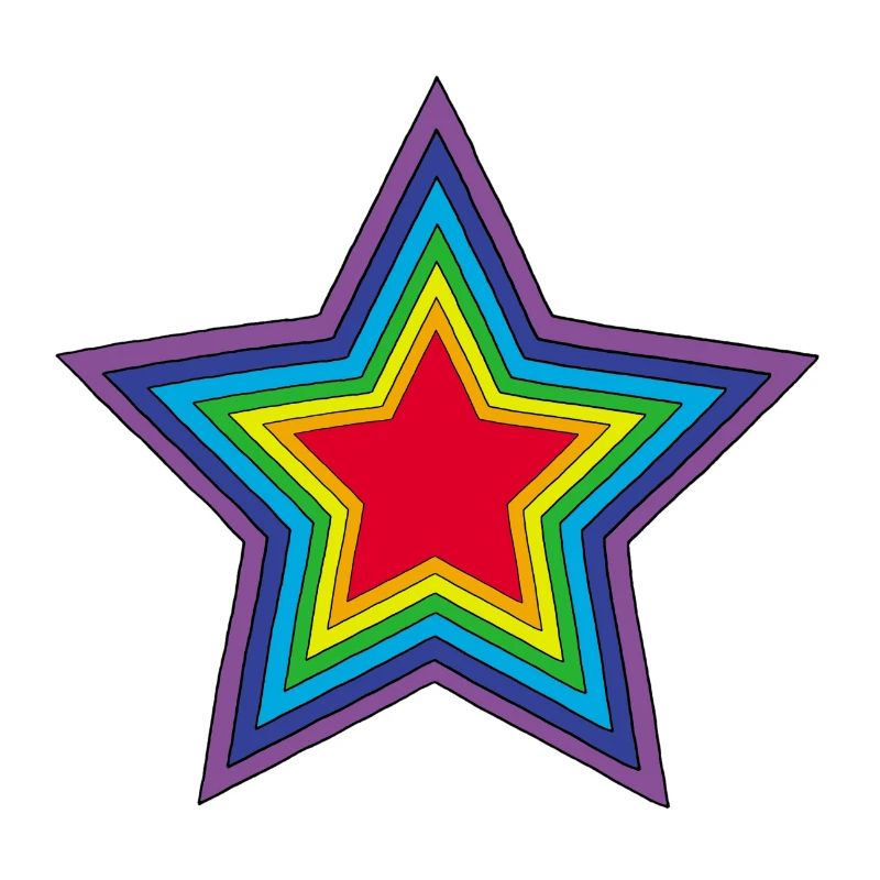 Rainbow star