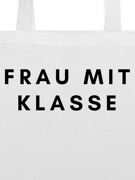 Frau mit Klasse