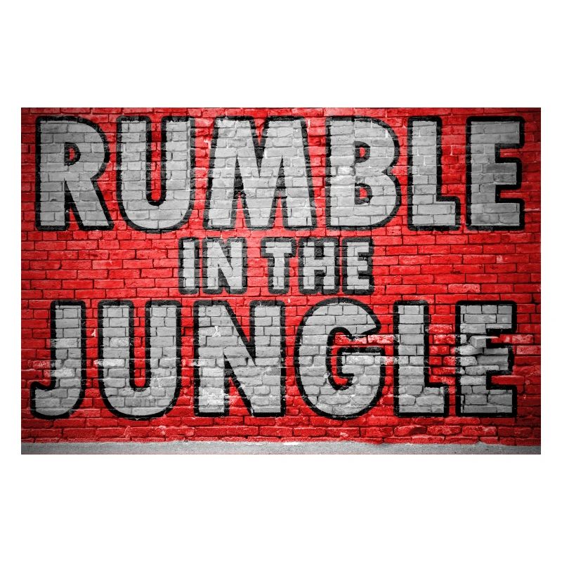 Rumble in the Jungle Brick Wall Graffiti