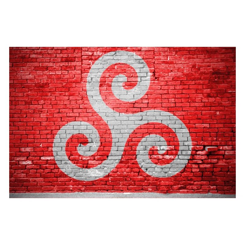 Triskele BDSM Brick Wall Graffiti