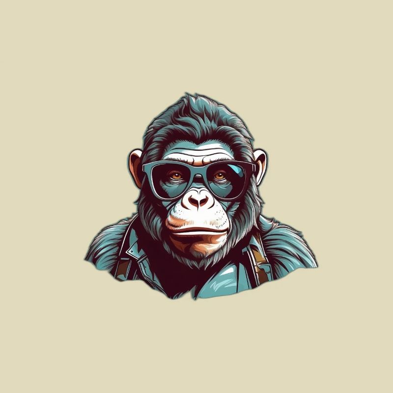 Stilvoller Gorilla