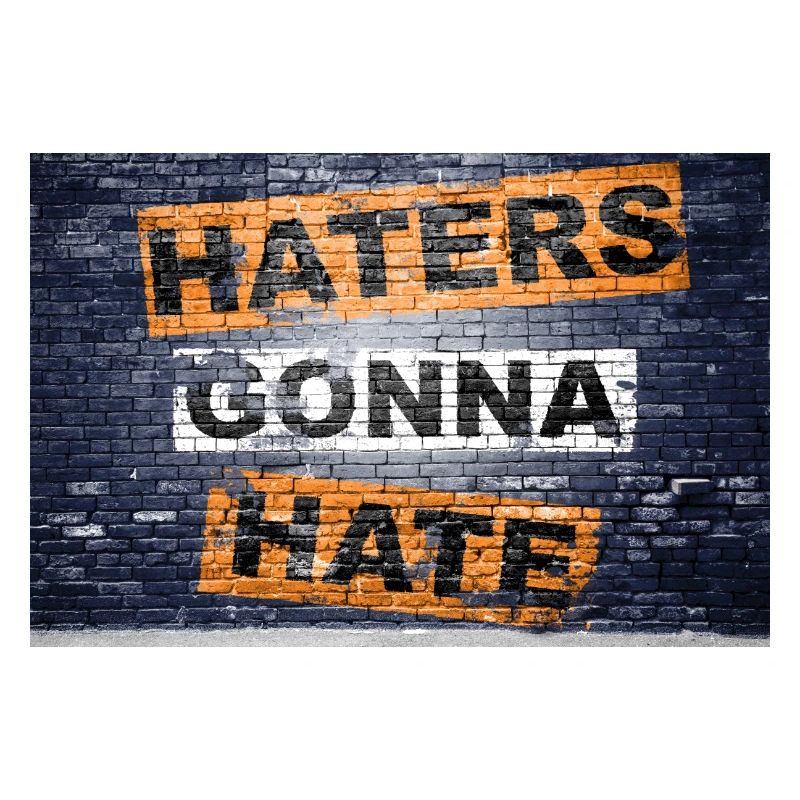 Haters Gonna Hate saying lettering Graffiti