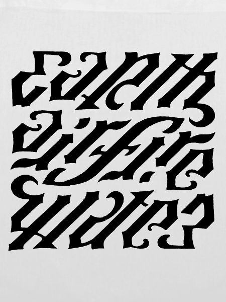 Ambigramm - earth-air-fire