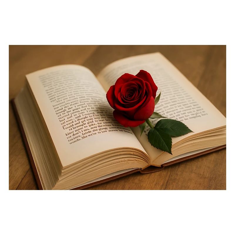 Beech and red rose