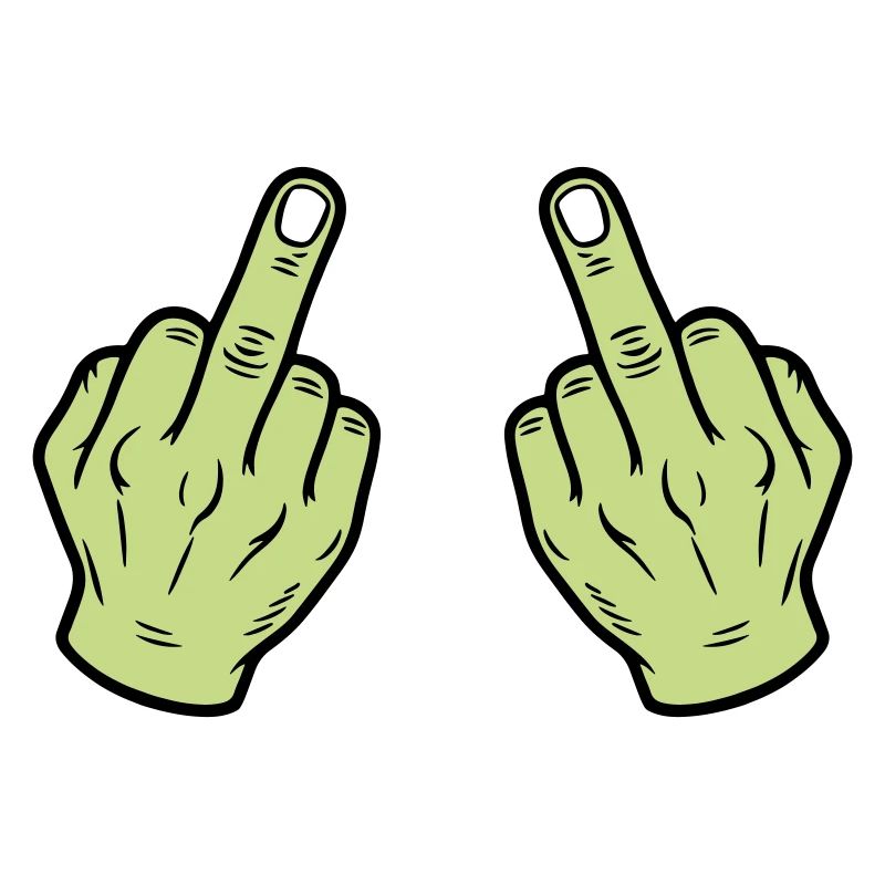 Mittelfinger Hand Frech