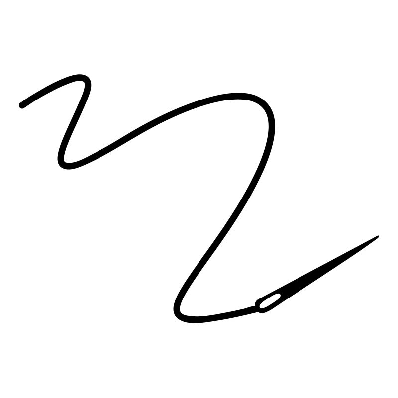 Needle with thread
