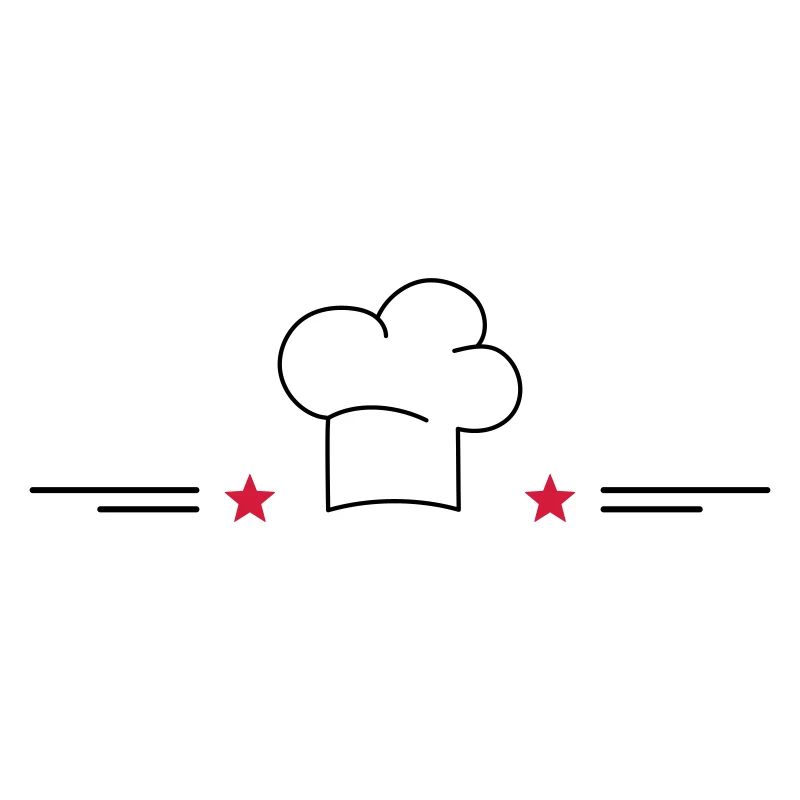 Toque de chef avec étoiles