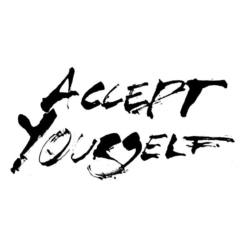 Accept yourself schwarz