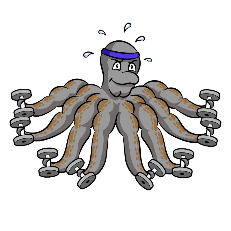 Octopus Bodybuilding Bodybuilder Krake
