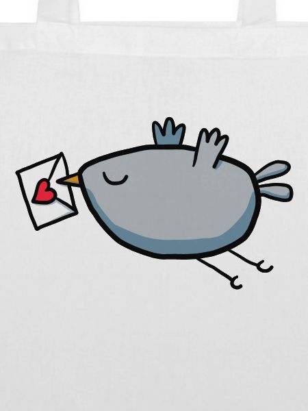 Vogel mit Liebesbrief