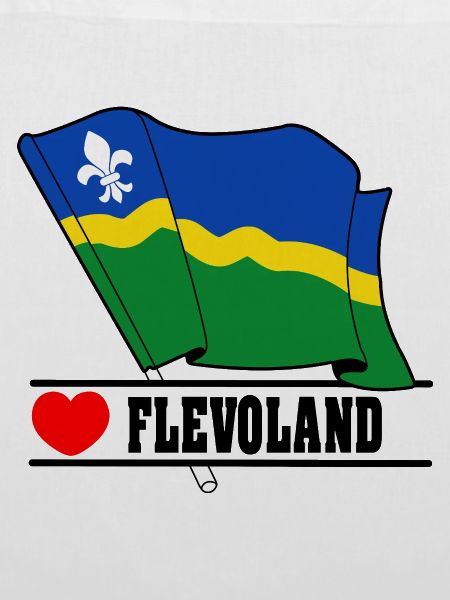 Flagge Flevoland Herz FLEVOLAND
