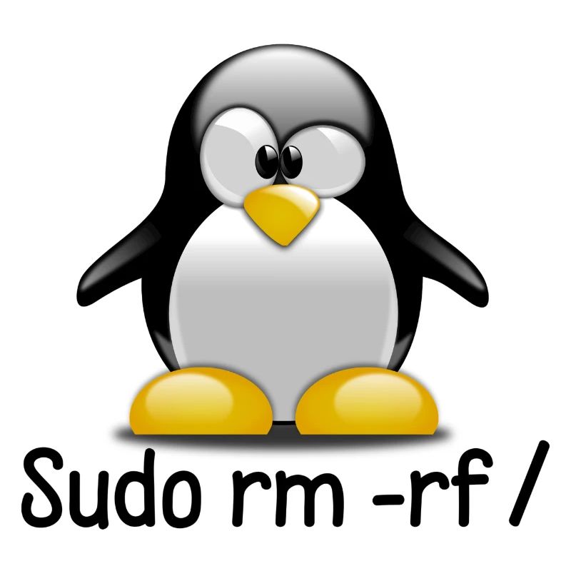Sudo rm -rf / Programmeur Tux Spruch Cadeau