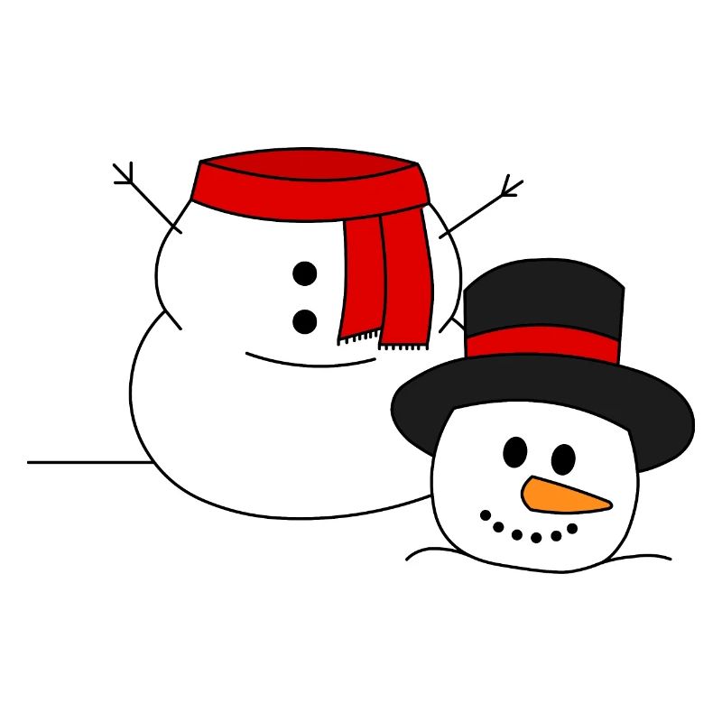 Kopfloser Schneemann