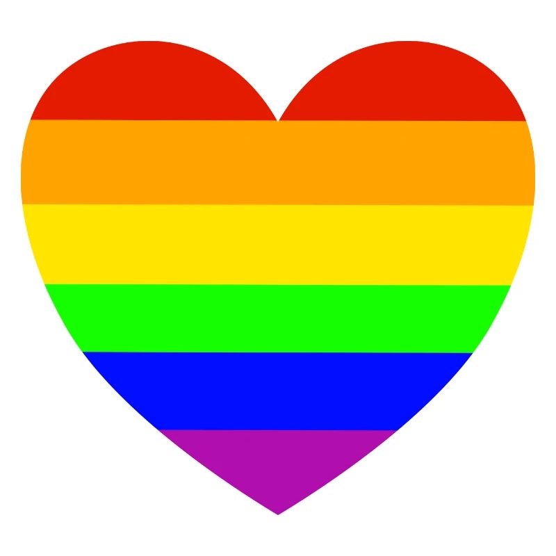 Rainbow Heart Pride Design
